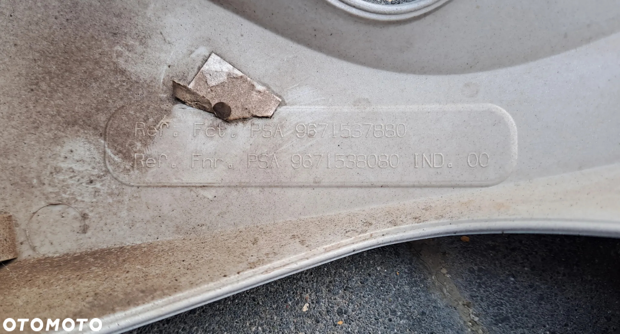 Kołpaki 16 Citroen C3 C4 Cactus 9671537880 - 8