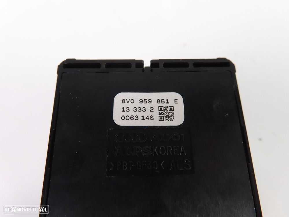 Interruptor / Botão vidros Esquerdo/Frente Usado / Original AUDI A3 Limousine (8... - 4
