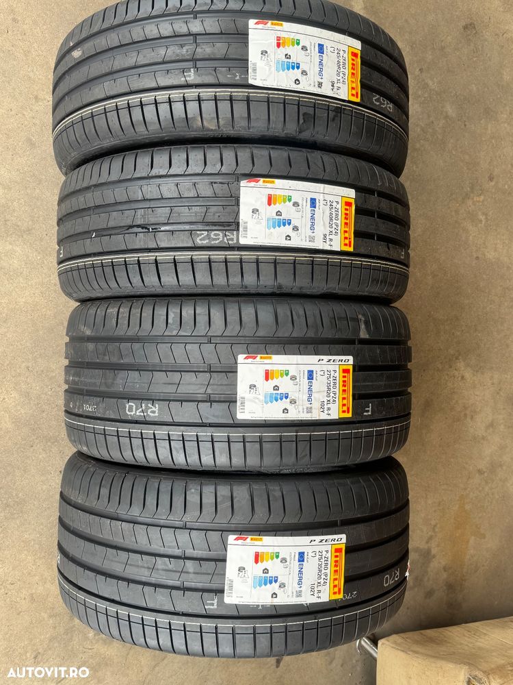Vând set anvelope 245/40/20-275/35/20 Pirelli de vară noi cu runflat și omologare BMW - 1