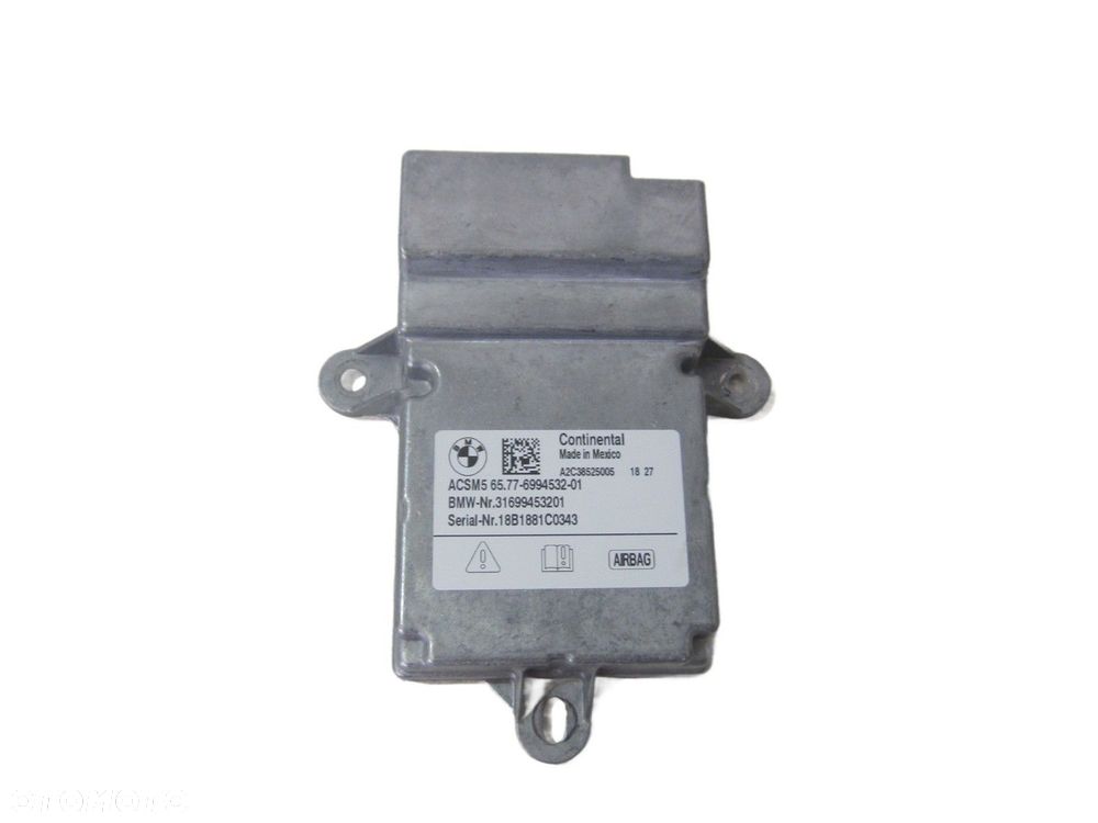 BMW X3 G01 G30 X4 G02 MODUŁ STEROWNIK PODUSZKI AIRBAG 65779474762 9474762 - 1