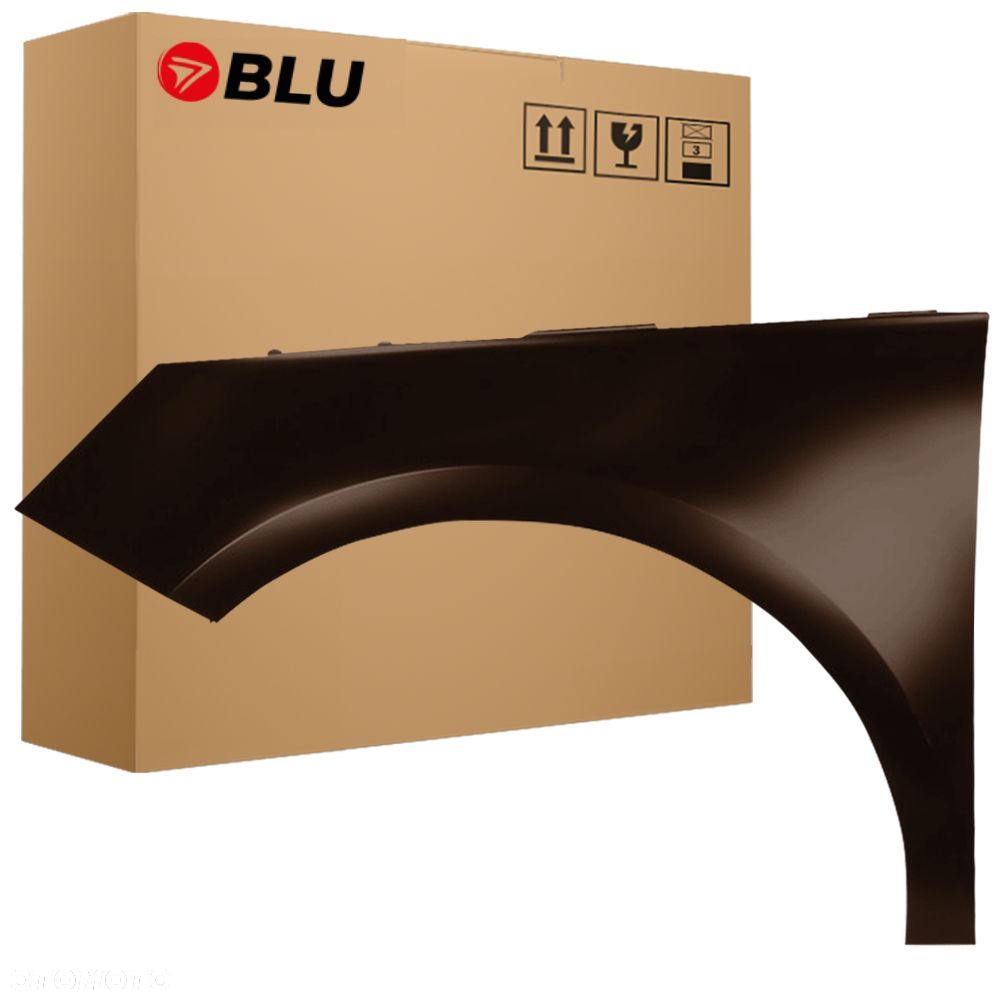 BLU Błotnik Audi A1 8X LZ8W lewy brązowy 2010-2018 przód ocynk TeakBraun - 1