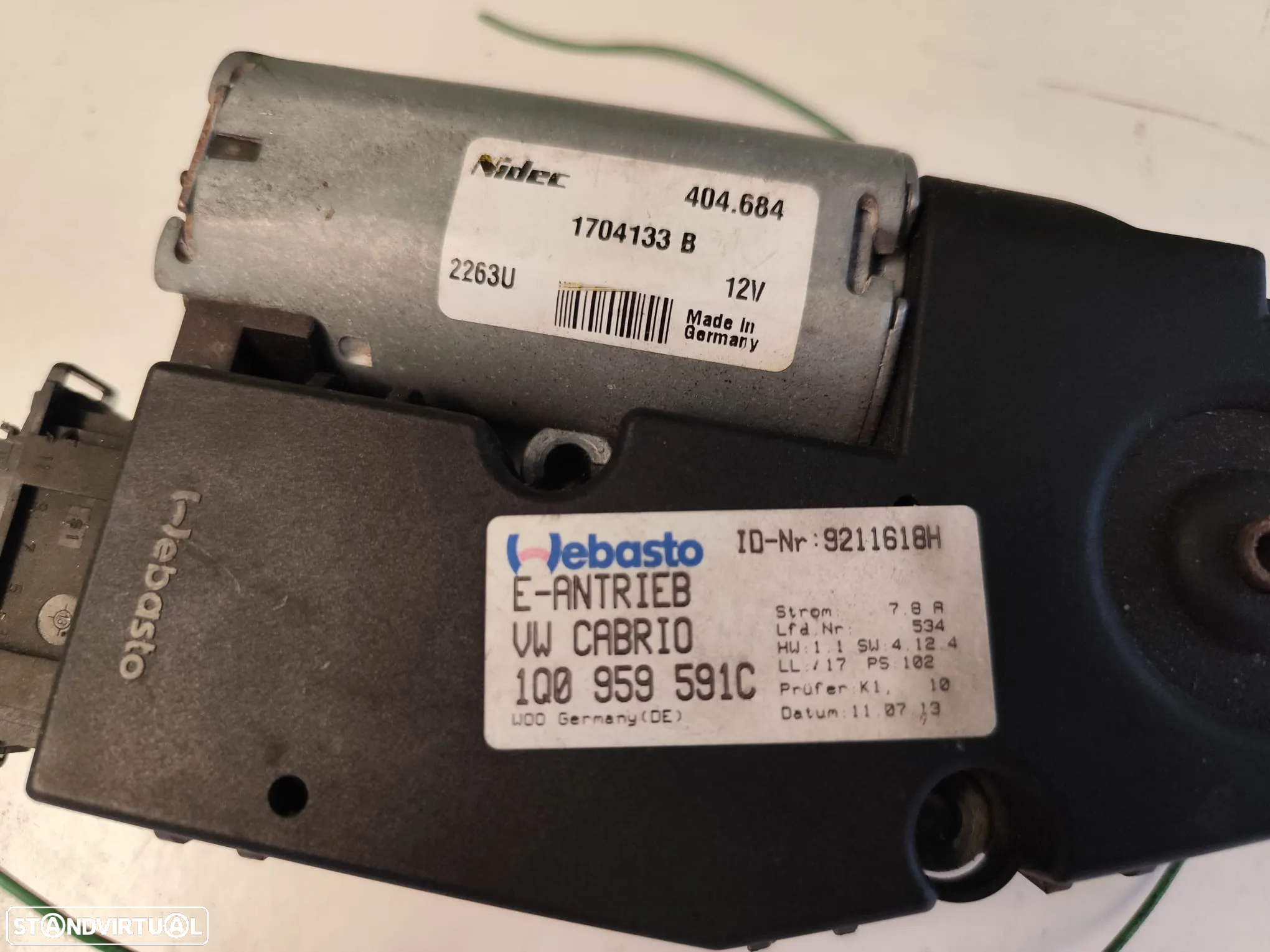 VW EOS MOTOR TECTO CAPOTA - MD076 - 3
