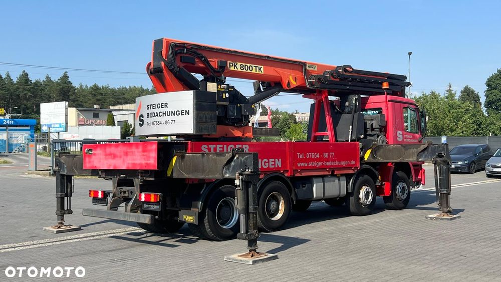 Mercedes-Benz ACTROS 4141 8x4 V6 EURO 5 DŹWIG KRAN PALFINGER PK800TK TB-KB MP2 MP3 - 4
