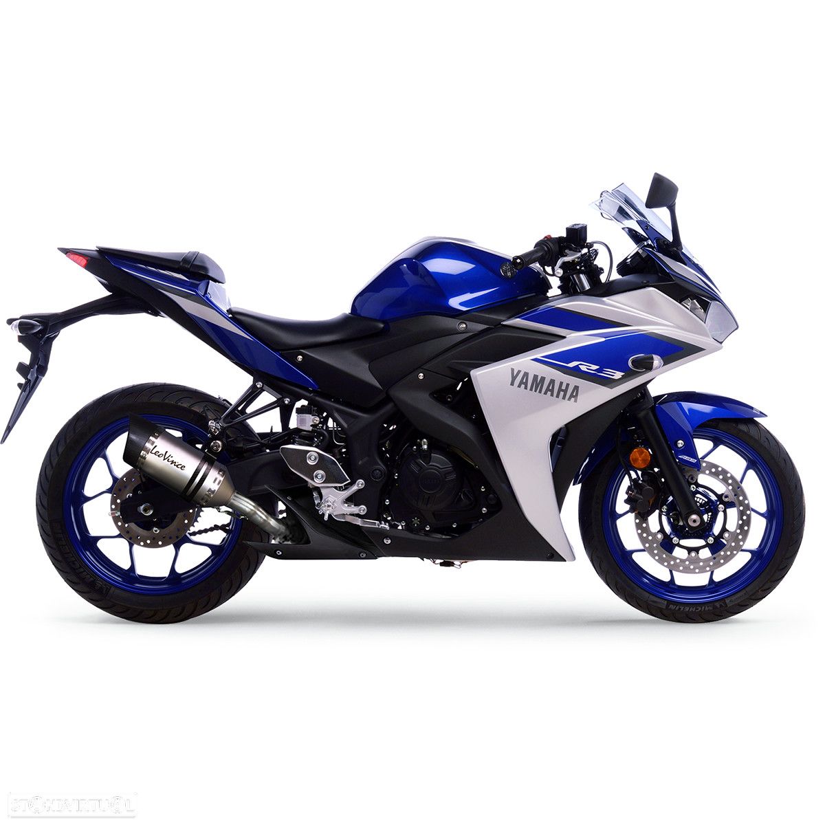ponteira escape leovince yamaha r3 / mt-03 - 14124e - 1