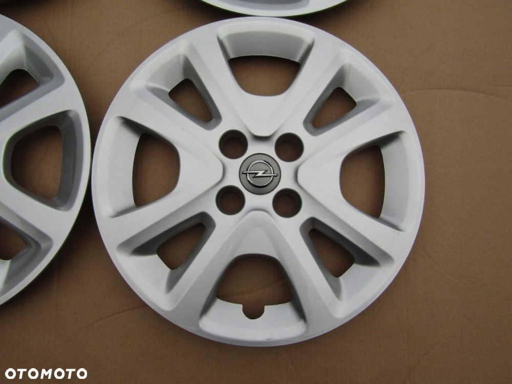 4x Kołpaki Strukturalne 15 Opel Corsa D E Adam Meriva Karl 4x100 - 9