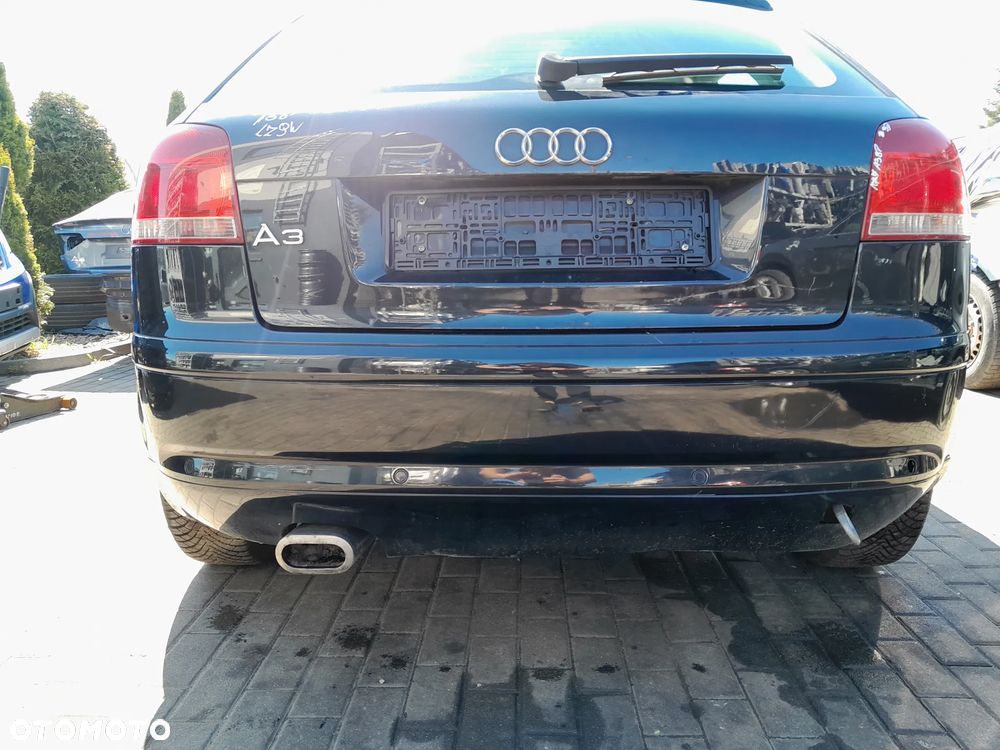 AUDI A3 8P ZDERZAK TYLNY TYŁ 3 DRZWI PARKTRONIC KOLOR: LZ9W - 1