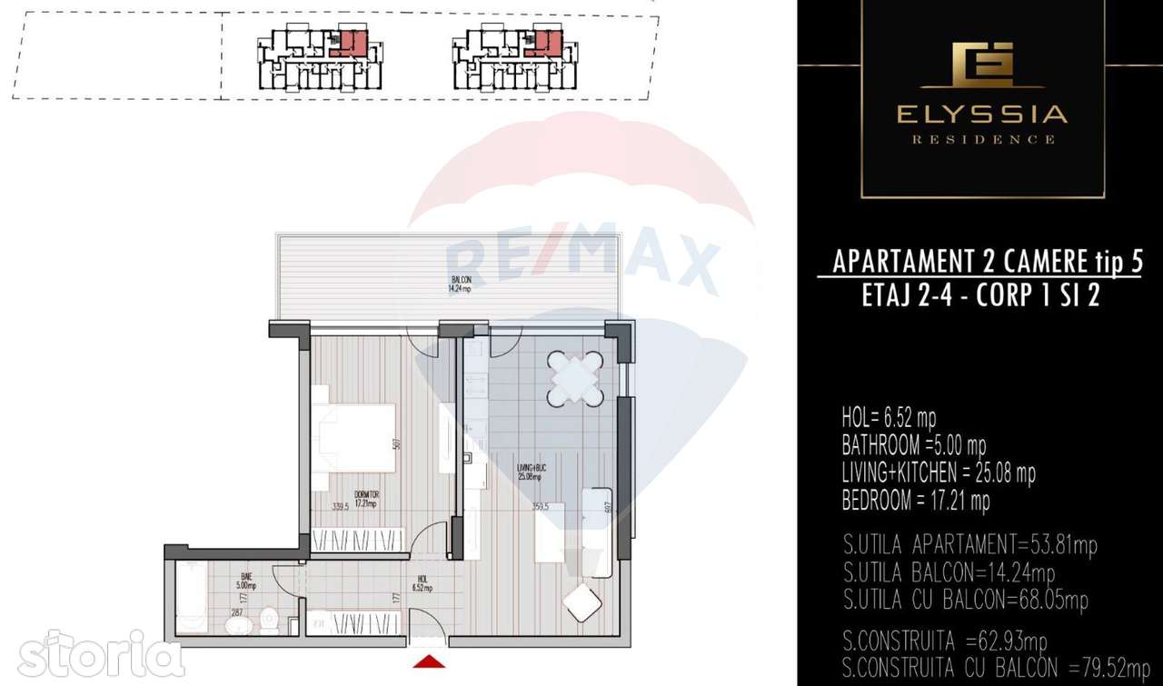 De vanzare 2 camere - Investiție sigură lângă aeroport - Proiect nou - Imagine principală: 2/3