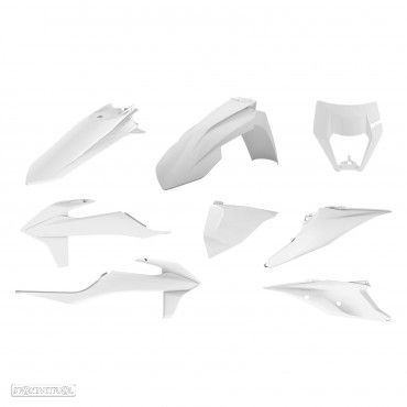 kit plasticos polisport branco ktm exc-f 250 / 350 / 450 - 1