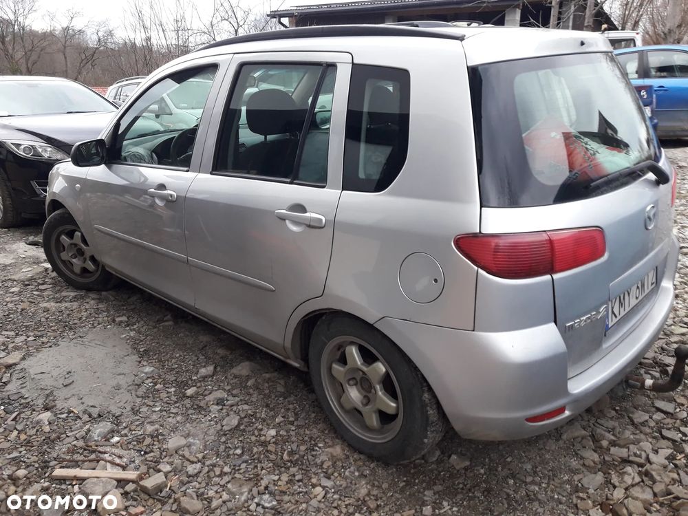 Mazda 2 dy 02-07 drzwi tył przód szyba zamek  w kolor 22V z szyba  w kolor 22V pas zderzak błotnik belka Szyba drzwi tył - 9