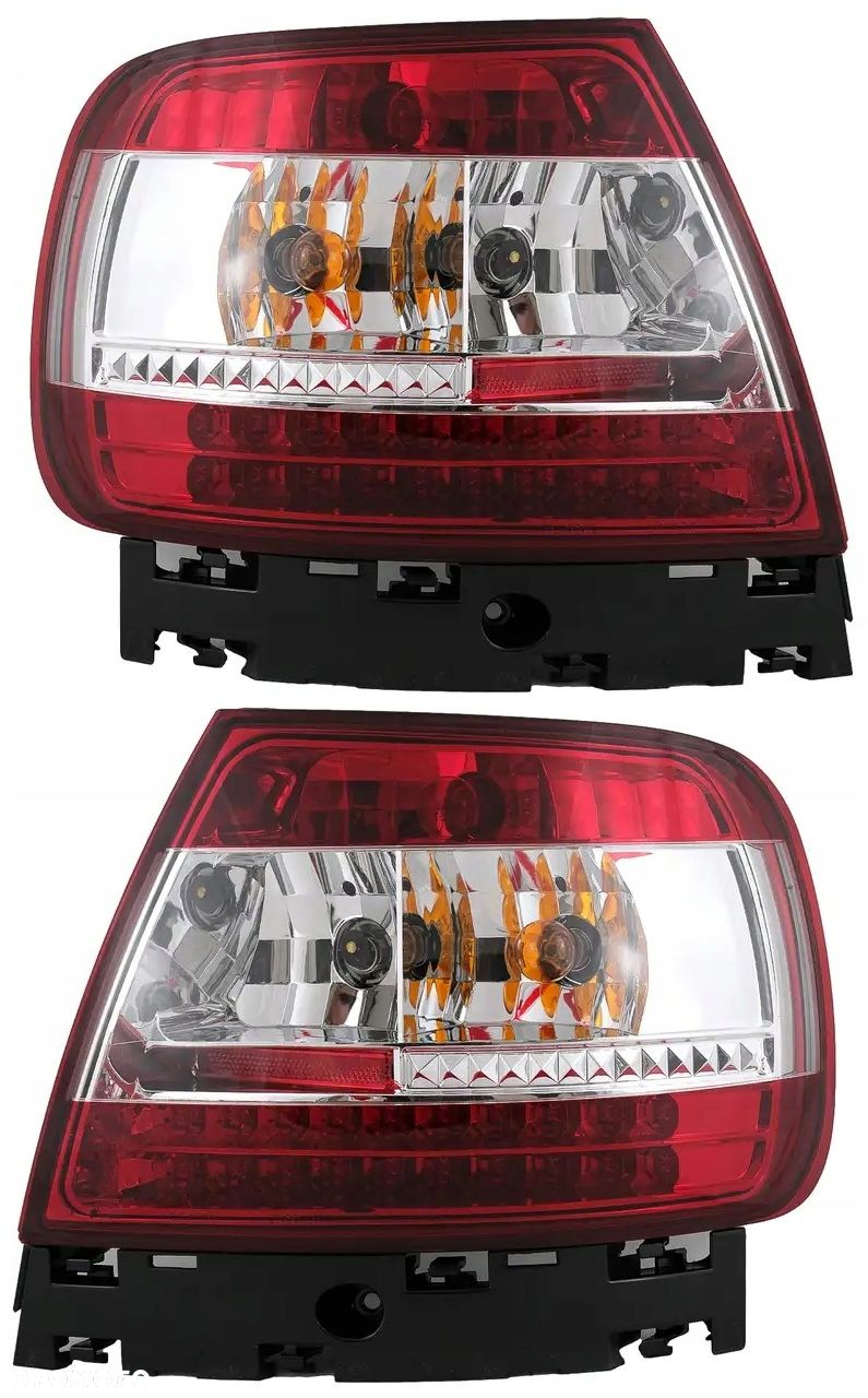 Lampy tylne kpl Led Biało Czerwone Tuning Audi A4 b5 8d Sedan 1994-2001 - 2