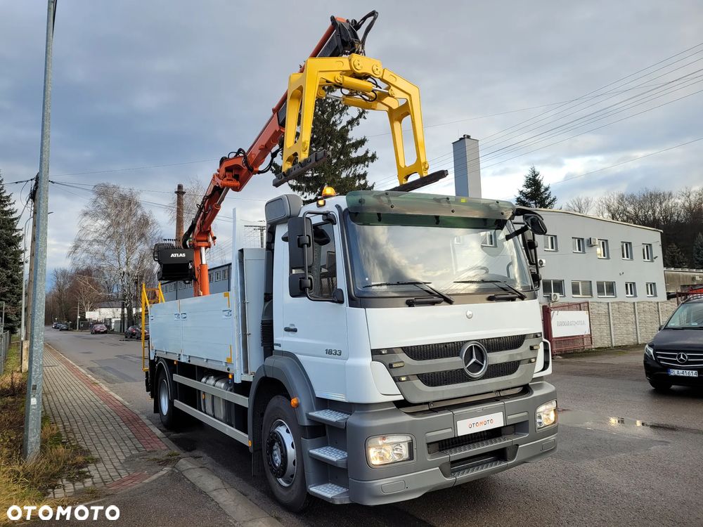 Mercedes-Benz AXOR 1833 330KM // HDS ŻURAW DŹWIG // KRÓTKI ROZSTAW // WYSOKA BURTA // MOŻLIWA WYWROTKA KIPER - 6