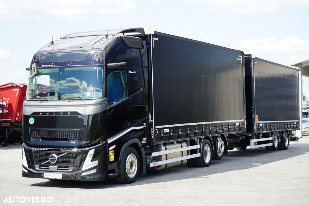 Volvo FH 500 / COMBINAT TANDEM / 120 M3 / TRANSIT / I-SAVE / AER CONDIȚIONAT PARCARE / DIRECȚIE PUNTE RIDICATĂ / ȘINCĂLĂTORI CAMION / WECON / 2025 - 11