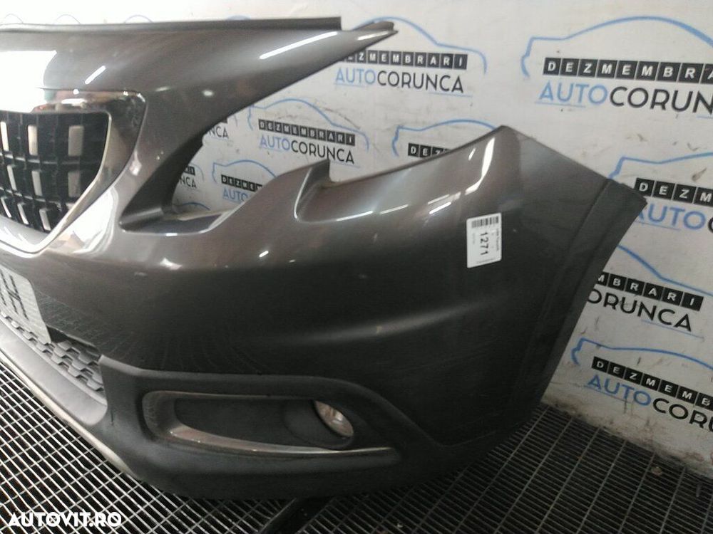 Bara fata Peugeot 2008 Facelift 2016 - 2019 Gri (1271) model fara spalatoare far - 4