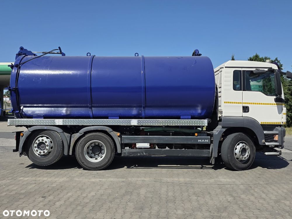MAN TGS 26.320 2010 r ASENIZACYJNY SZAMBIARKA NOWA BECZKA 20 m³ TRZECIA OŚ SKRĘTNA KLIMATYZACJA - 5