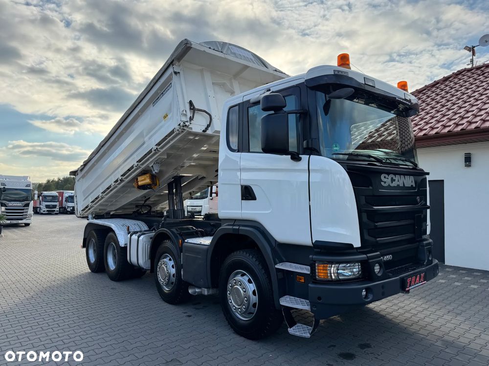 Scania R450 bez EGR, 8x4 wywrotka 3-str.MEILLER, 34000 kg DMC, BORDMATIC, ZWOLNICE, 2017r IDEALNY STAN - 6