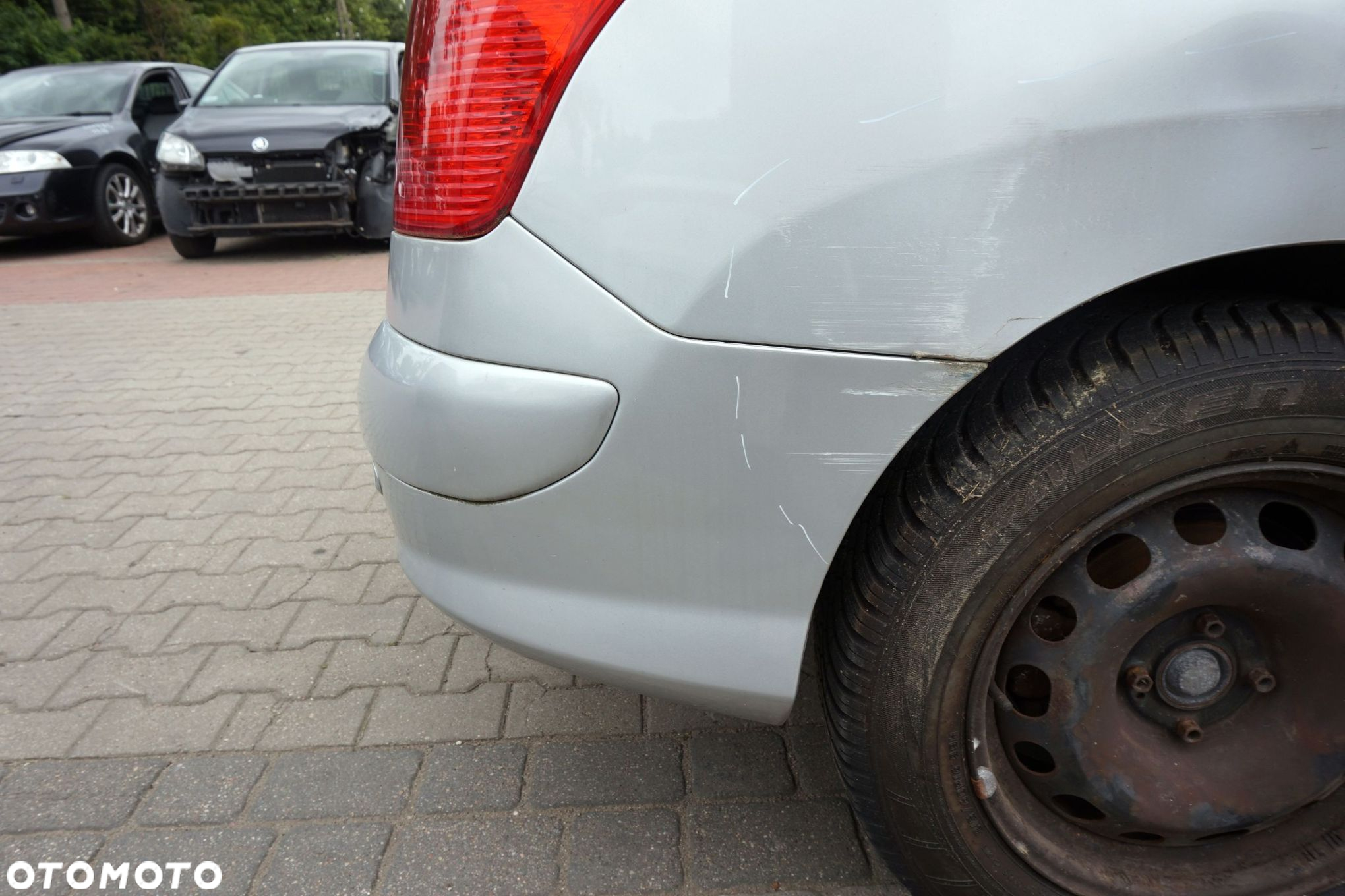 ZDERZAK TYLNY 308 I T7 SW KOMBI EZRC  SREBRNY PEUGEOT 2007-2011 - 3