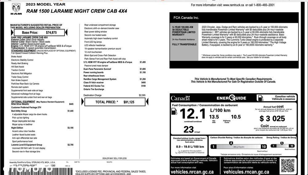 RAM 1500 Crew Cab Shortbed Laramie - 32