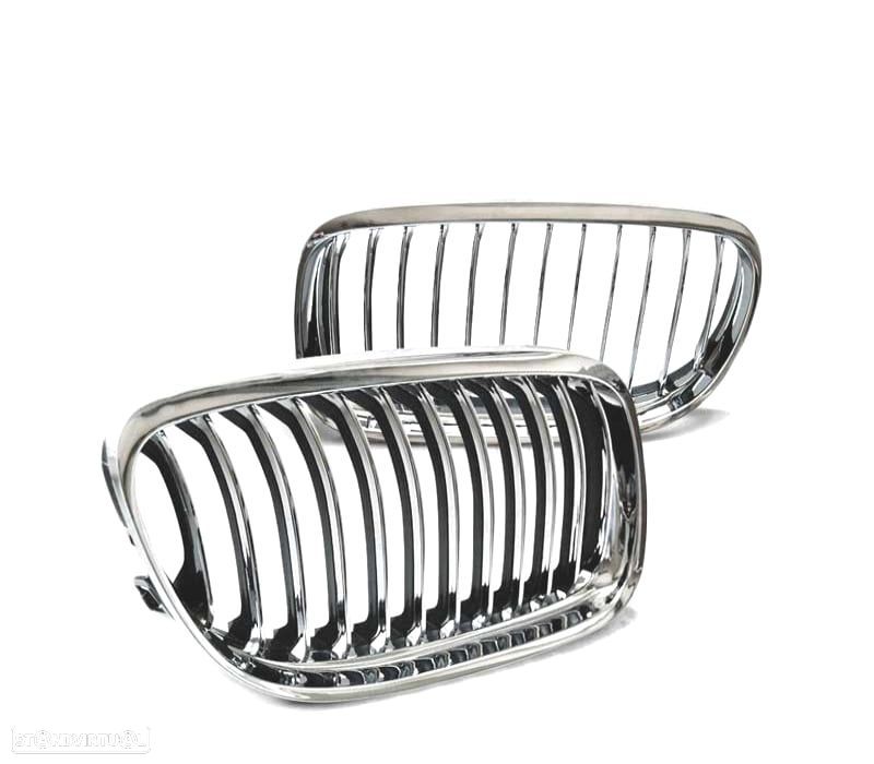 GRELHAS BMW E90 E91 08-11 CROMADO - 2