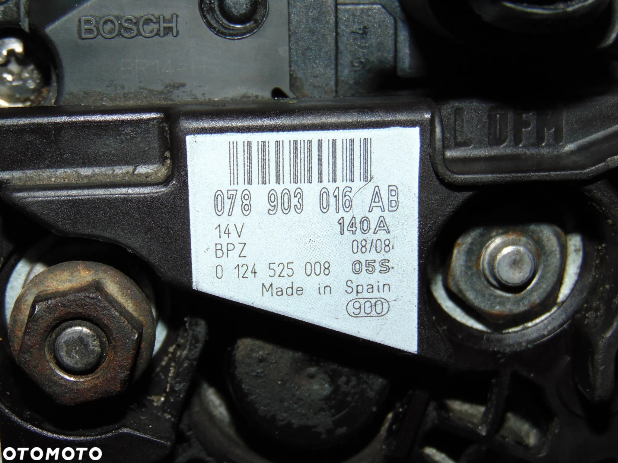 ORYGINAŁ alternator 140A 078903016AB Audi A4 B6 B7 A6 C5 VW Volkswagen Passat B5 Skoda Superb I diesel 2.5 TDI V6 - 13