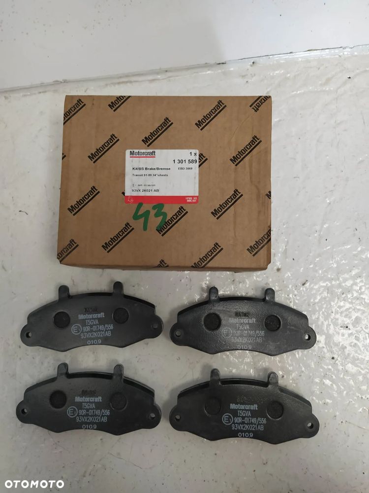 FORD TRANSIT 91-00 KLOCKI HAMULCOWE PRZÓD PRZEDNIE NOWY ORYGINAŁ - 3