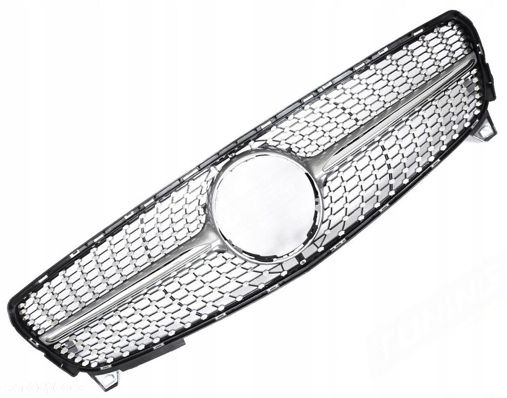 Atrapa Grill Kratka Tuning Diamond Amg Silver Mercedes A-klasa 176 Lift 15- - 1