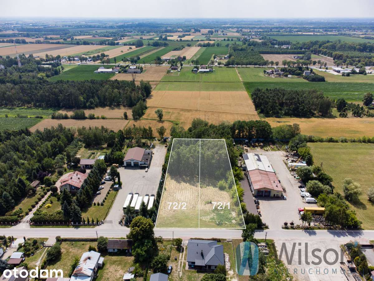 Działka z WZ 3319 m² | Zosin | media w drodze