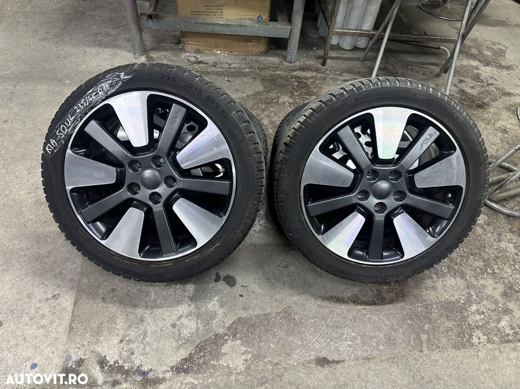 Set jante aliaj KIA SOUL an 2014-2019 cu cauciucuri 225/45R18 de iarna - 3