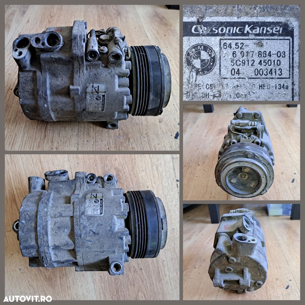 Compresor clima ac aer conditionat BMW E46 E83 LCI E53 E34 Mini R50 53 52 Seria 3 5 X3 X5 Z3 - 4