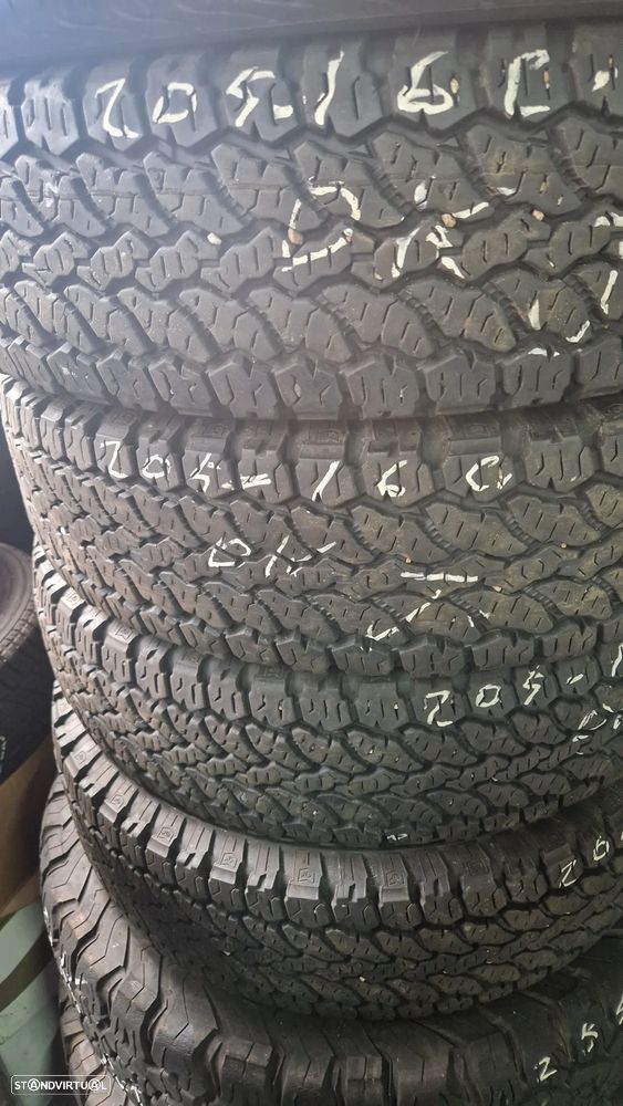 4 PNEUS 205R16C GENERAL GRABBER AT3 110/108S COM MAIS DE 90% PISO - 4