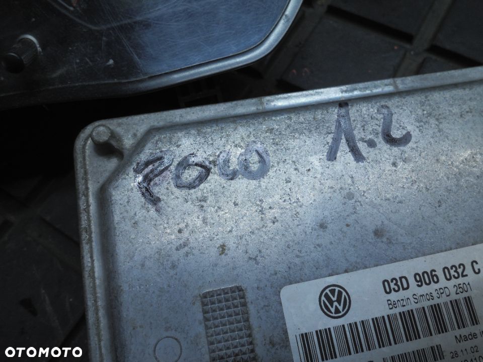 KOMPUTER ZESTAW STARTOWY VW POLO 9N 1.2 6V 03D906032C - 3