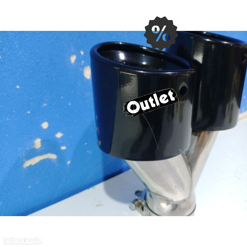 E010307C2 COLA ESQ ESCAPE UNIVERSAL 4 x 89MM AÇO INOX PRETO FUMADO - 5