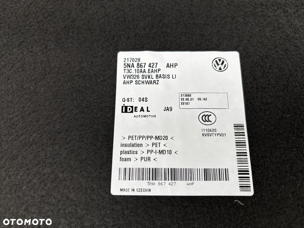 Vw Tiguan II 5NA boczek tapicerka bagażnika prawy lewy 5NA867428 5NA867427 - 8
