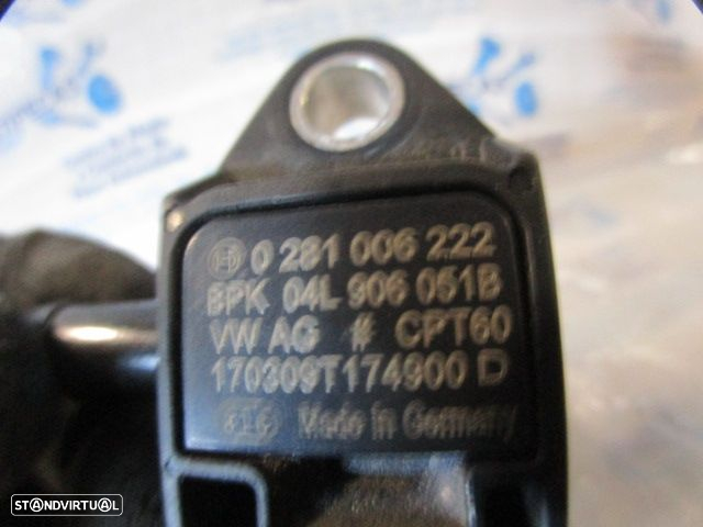 Modulo 0281006222 04L906051B 04L145049 AUDI A1 SPORTBACK 8X FASE 2  2017 1.6TDI 115CV 5P PRETO Sensor MAP - 3