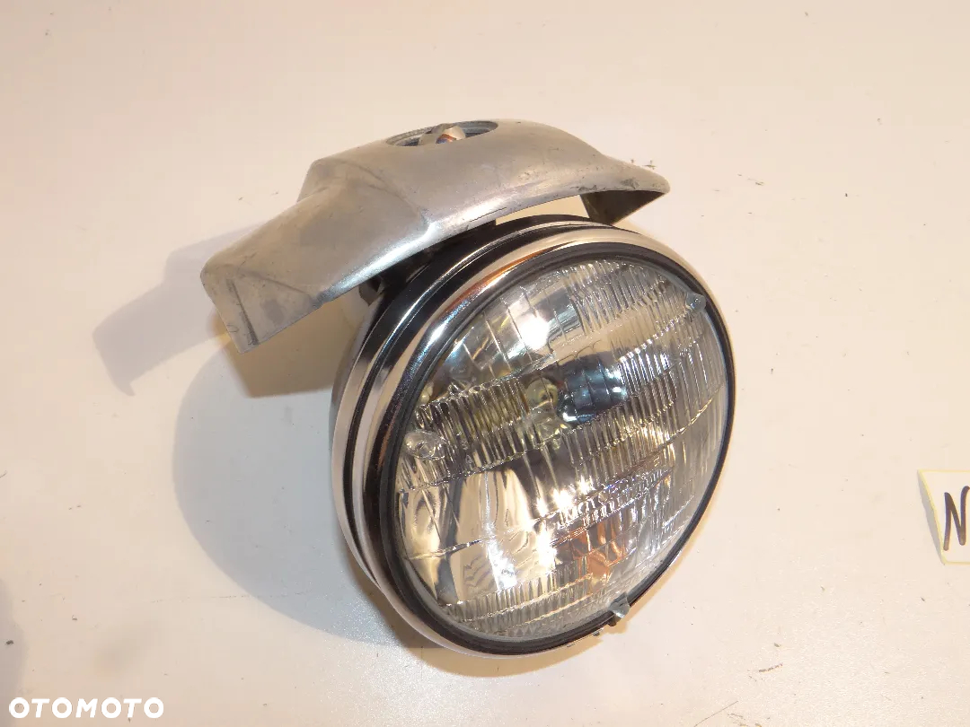 Harley Davidson Ironhead Sportster Oryginał  Lampa Reflektor przód + daszek mocowanie konsoli N1636 - 12