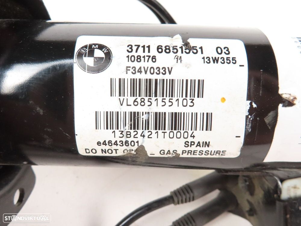 Amortecedor Elétrico "VDC" Esquerdo/Frente Seminovo/ Original BMW 3 Gran Turismo... - 3