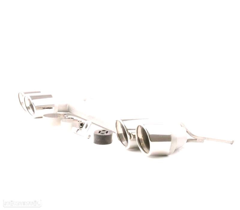 CONJUNTO PONTEIRAS DE ESCAPE DUPLA BMW F30 F31 LOOK M DOBLE - 2