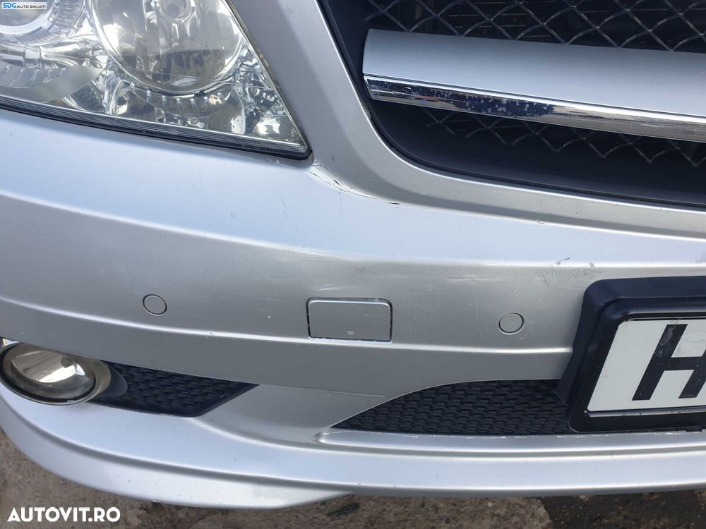 Bara Spoiler Fata AMG Completa FARA Grila cu Emblema Mercedes Clasa C Class W204 NFL Non Facelift 2007 - 2011 [K1585] - 4