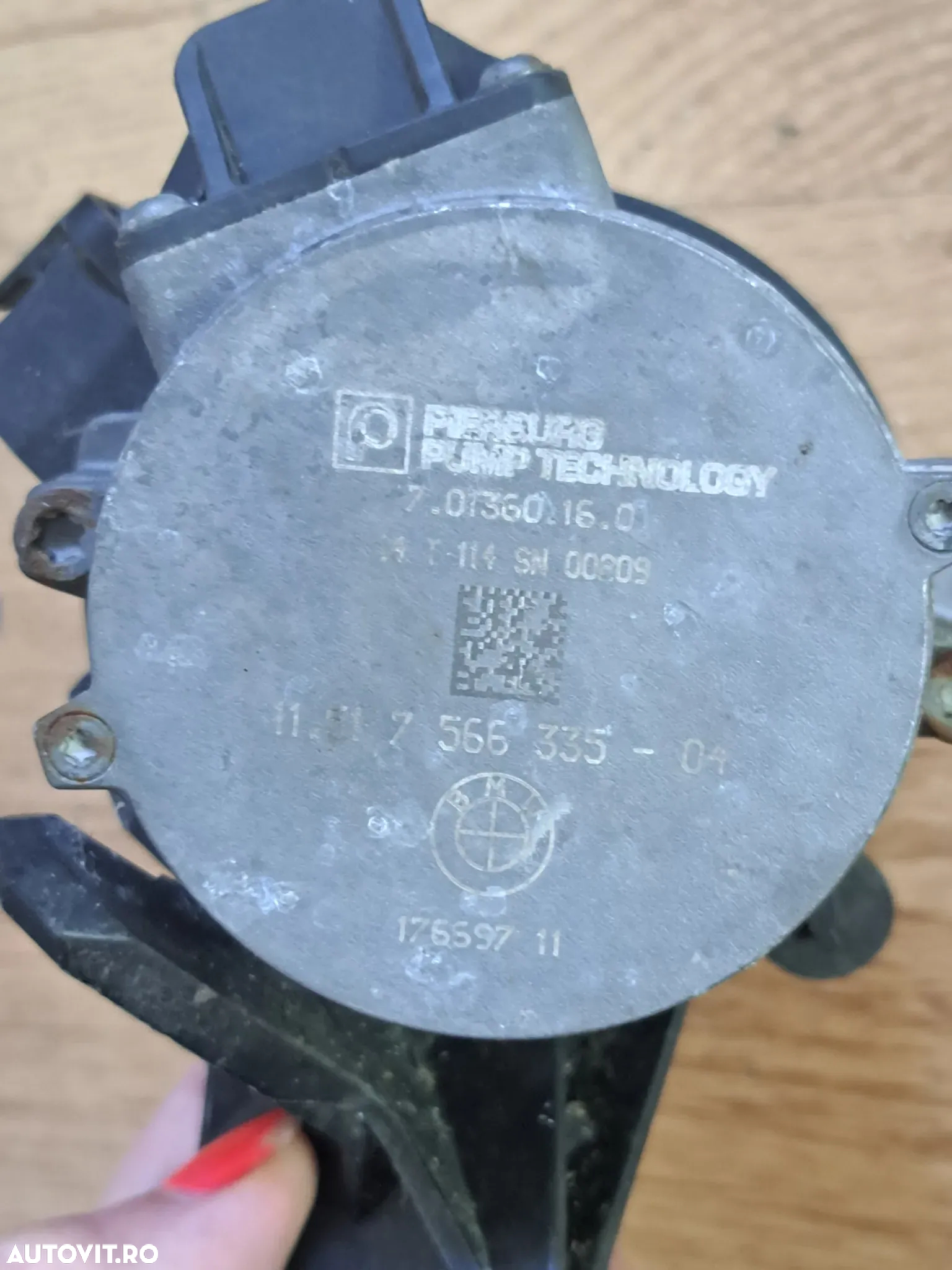 Pompa electrica auxiliara apa lichid racire originala BMW F07+LCI F10+LCI F11+LCI F06+LCI F12+LCI F13+LCI F01+LCI F02+LCI F03+LCI F04 E70+LCI F15 E71 E72 F16 - 5