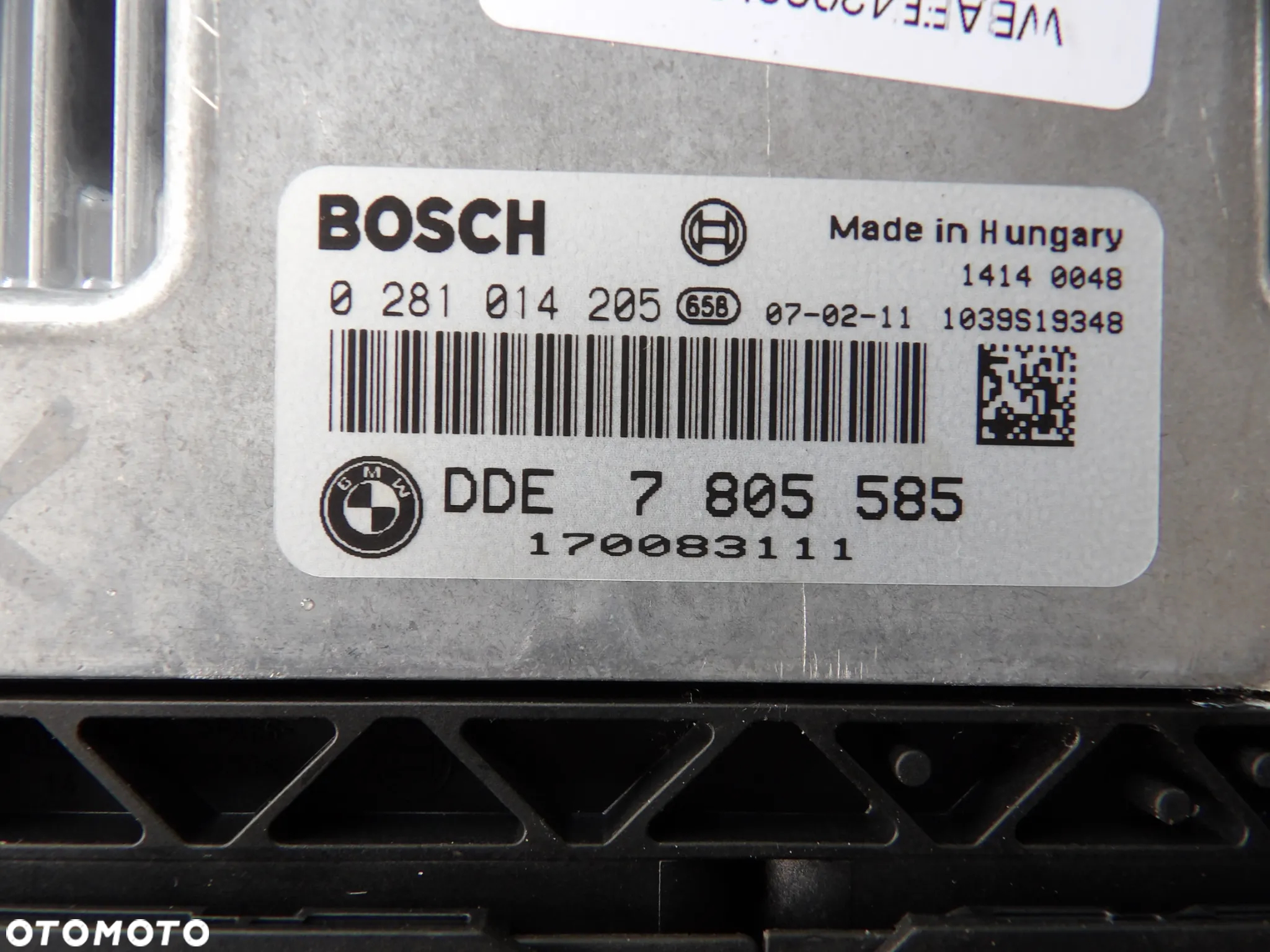 BMW - E70,X5 - KOMPUTER , STEROWNIK SILNIKA - 7805585 - 2