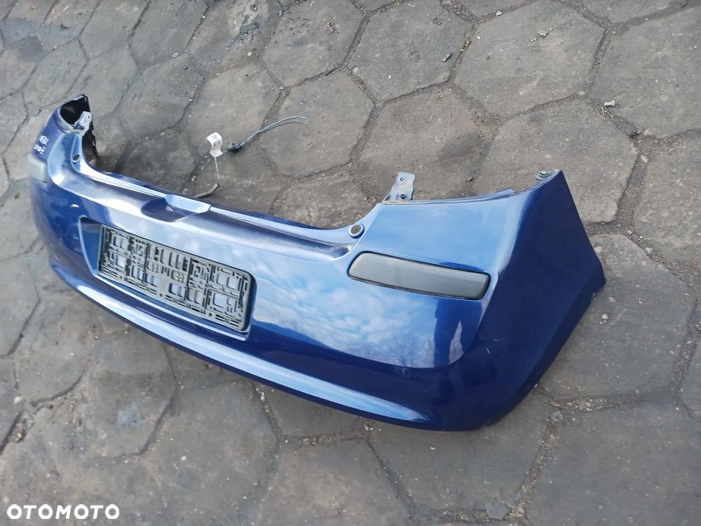 Zderzak tył tylny Renault Clio 3 3D III 05-12 kolor lakier NV432 niebieski granatowy - 4