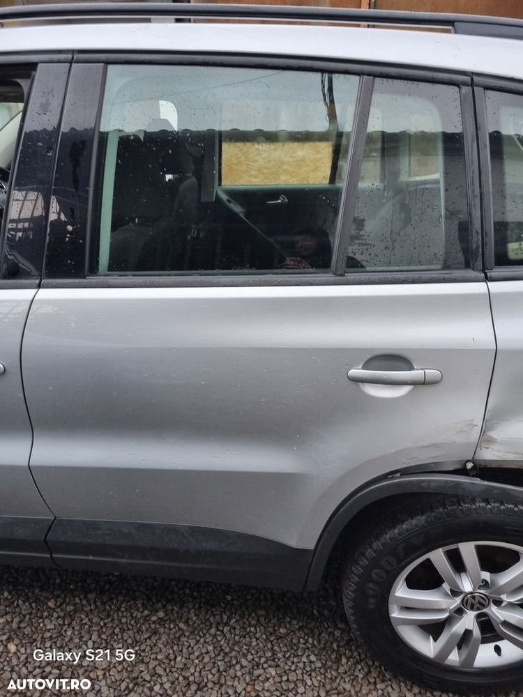 Usa Stanga Spate Volkswagen Tiguan 5N Facelift 2011 - 2015 SUV 4 Usi Argintiu (1399) - 1