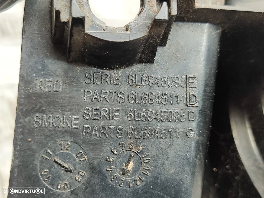 Farolins traseiros trás direito esquerdo originais Seat Ibiza 3 III 6L Pré Facelift de 2002 a 2006 - 7