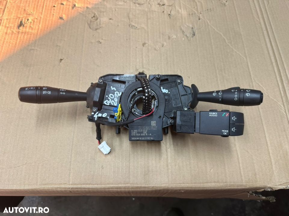 Maneta semnalizare si stergatoare RENAULT CLIO an 2012-2018 cu senzor unghi volan si spira airbag - 1