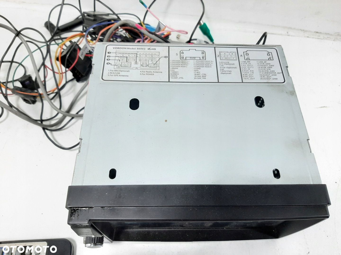 RADIO NAWIGACJA Z MIKROFONEM 2 DIN ANTENA GPS PILOT VORDON 869V2 - 5