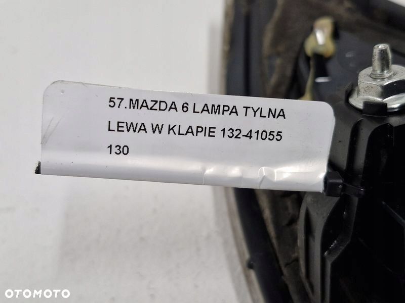 MAZDA 6 GH LAMPA LEWY TYŁ TYLNA LEWA W KLAPĘ 132-41055 - 6