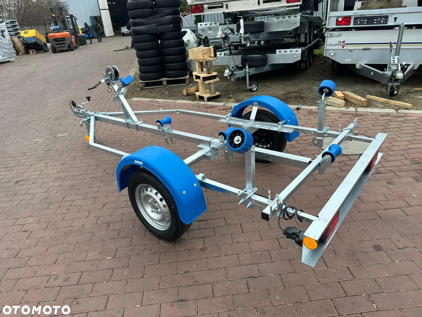 Neptun Przyczepa Neptun N7-12 navy podłodziowa łódź ponton 4m dostawa pod dom - 8