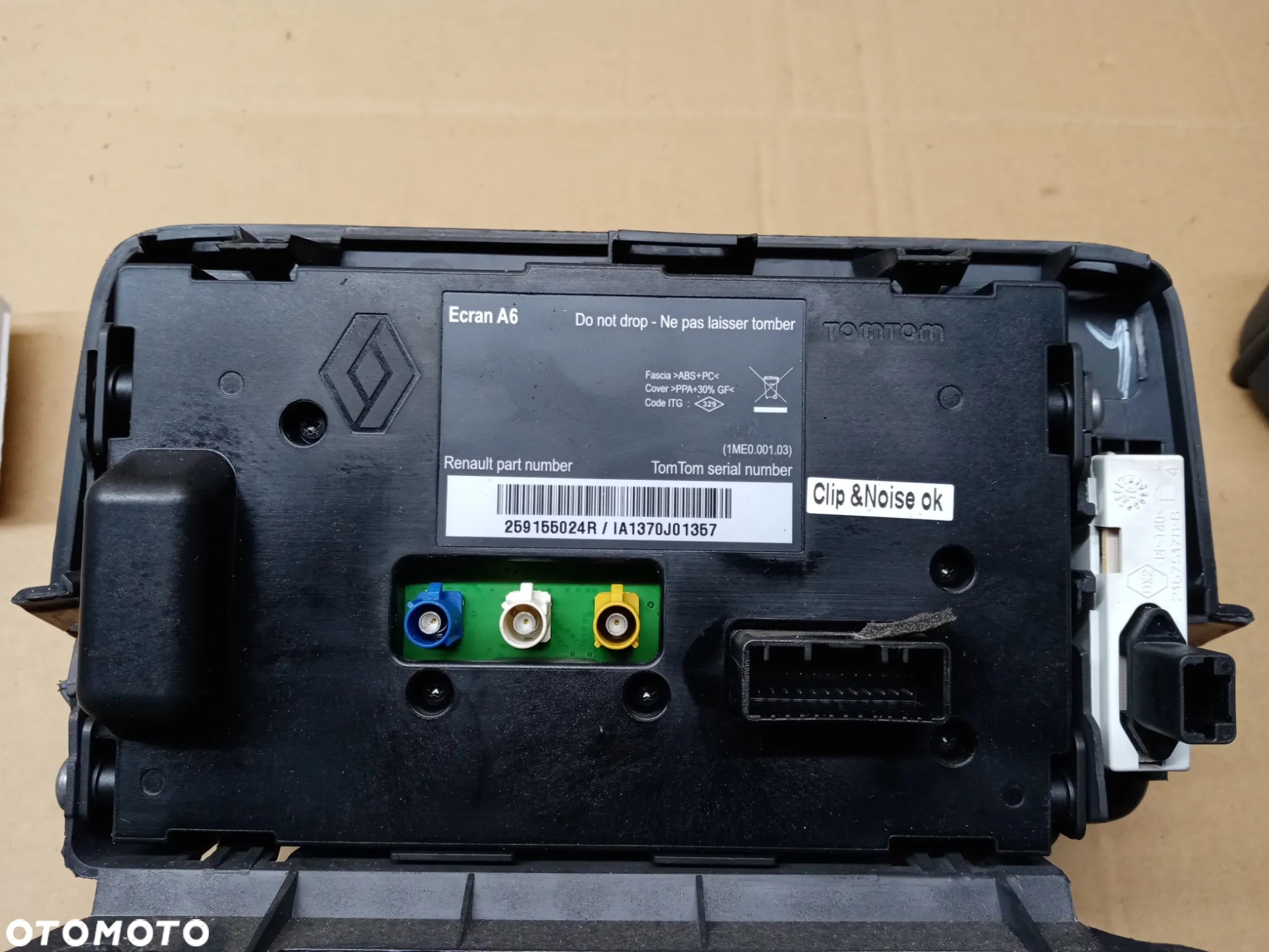 NAVI nawigacja Tomtom wyświetlacz pilot moduł Renault Clio III 259155024R 280380655R - 7