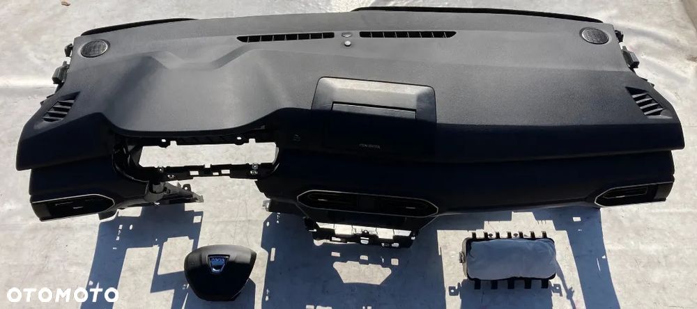 DACIA LOGAN JOGGER SANDERO STEPWAY 3 III DESKA KONSOLA KOKPIT PULPIT PÓŁKA PARAPET AIRBAG PODUSZKI PASY PAS KURTYNA FOTELA W FOTEL naprawa regeneracja WYMIANA od RĘKI Raz2 !!! na MAGAZYNIE Okazja !!! - 3