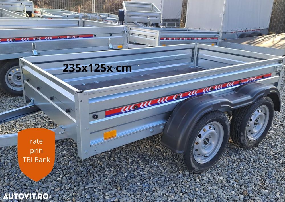 REPO Remorca 750 kg 235x125cm dublu ax - 1