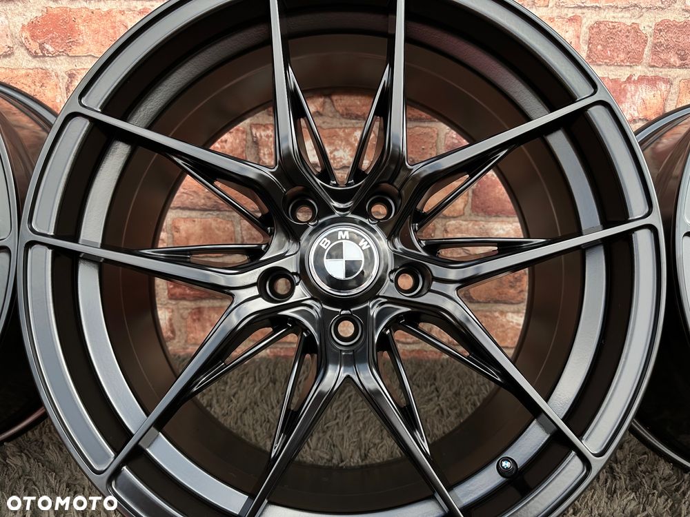 Nowe czarne alufelgi 18 BMW 5x120 felgi 8j ET35 F10 Z3 Z4 E46 X1 X3 E83 F25 E90 F30 F34 GT F01 F12 F20 E87 E60 xDrive Opel Insignia JR44 JR21 Haxer HX036 Styling M Pakiet Forzza Oregon - 9